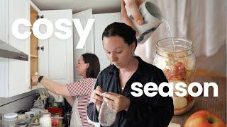 Preparing for autumn  decluttering & making socks