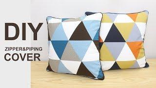 ENG sub쿠션만들기베개커버만들기 DIY How to make a cushion or pillow cover 소잉타임즈