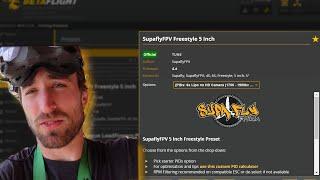 Betaflight 4.4 Supafly Preset Tunes Freestyle Flight Rates Comparison and Review