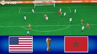 FIFA 23 - USA vs MOROCCO - FIFA WORLD CUP FINAL - FULL MATCH  GAMEPLAY PC