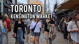 Toronto Walk in Kensington Market Downtown Walking Tour Canada 4K