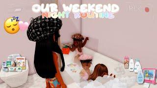 OUR WEEKEND NIGHT ROUTINE *chaotic fr*  BERRY AVENUE ROLEPLAY *Roblox Roleplay*