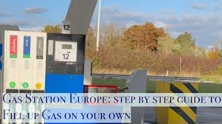 How to Fill Up Gasfuel in EuropeCAR  Self Service  ESSO Beginners Step by step Guide