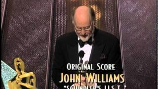 John Williams winning Best Original Score for Schindlers List