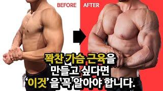 초보자가 가슴근육대흉근을 키우는 가장 빠른방법?