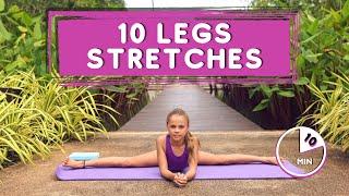 10 LEGS STRETCHES FOR FLEXIBILITY  10 min