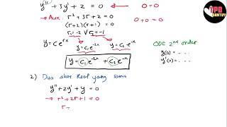 Solusi Homogen ODE  Persamaan Diferensial Biasa Part 1  Kalkulus