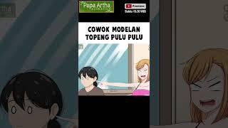 COWOK MODELAN TOPENG PULU PULU #animasisekolah #dramaanimasi #fyp