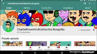 Shoutout #2ChairlebrownAndCaillouYesBongoNo