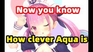 Now you know how clever Minato Aqua is HOLOLIVE Vtuber 湊あくあ ARK ENG SUB