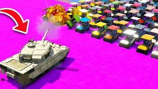 CAN AN ARMY OF GOLF CARTS STOP A TANK IN GTA 5?