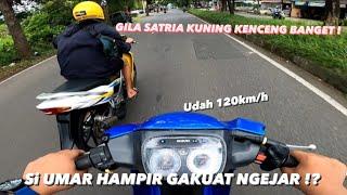 SATRIA HIU BRO RICARDO SAMPE 140 KMH SIKUNING INI MASIH BELUM KEKEJAR ‼️ GASS SEBELUM TERJUAL ‼️