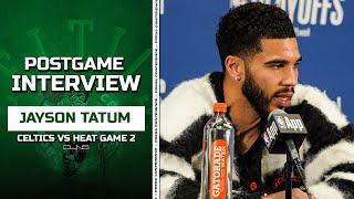 Jayson Tatum We Need to Be More CREATIVE vs Heat  Game 2 Postgame