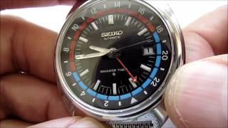 Seiko Navigator Timer Gmt Automatic Vintage Wristwatch