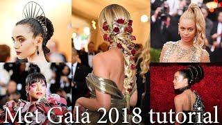Most incredible MetGala Hairstyles tutorial   Rihanna Beyonce hairstyles tutorial