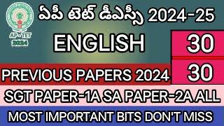 AP TET DSC 2024IMPORTANT ENGLISH BITS ANSWERS AP TET PREVIOUS MODEL PAPERS 2024@learnersplus123