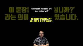 인도네시아어 한문장 083 Kalimat ini memiliki arti apa kabarnya?