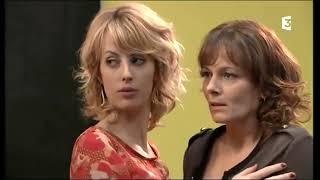 French Soap actresses lesbian kiss Sara Mortensen & Cécilia Hornus