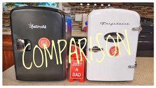 Mini refrigerator  Cooler Comparison AstroAI vs Frigidaire  How Cold or Hot Does It Get Mini Fridge