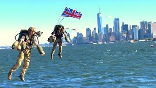 QE Aircraft Carrier Jet Suit Flights in NYC