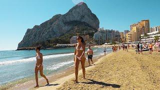 ️ Calpe Spain -- La Fossa Beach 2023 -- 4K ViEW  Spain Beaches Relajante Paseo