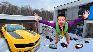 Twin Mr. Joe Found Car Keys & Camaro VS Construction Site Kids Video