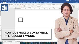 How to create box symbol in Microsoft word