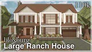 Bloxburg - Large Ranch House Speedbuild exterior