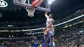 Blake Griffin uses Mozgov as a Vaulting Pole HD