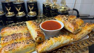 Delicous pastry rolls with spinach and cheeseطرز تهیه سمبوسه پالک و پنیر بهترین افطاری 