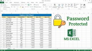 How to Protect Excel File with Password  Set Password to Excel File  Excel Password Protection