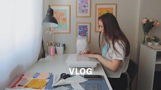 VLOG  Dikiş  sohbet günlük ev hali Patchwork yapıyorum