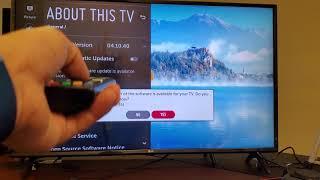 LG Smart TV How to Update SystemFirmware Software Version