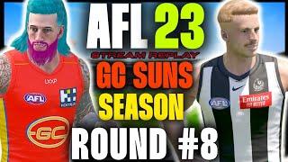 GC SUNS VS COLLINGWOOD  ROUND 8  GOLD COAST SUNS SEASON MODE AFL24  #AFL23 #AFL24 #GWSHARPY