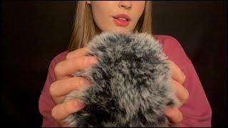 ASMRgentle fluffy mic scratching picking & mic blowing