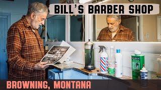  Vintage Americana Haircut at Bills Barber Shop in Browning Montana
