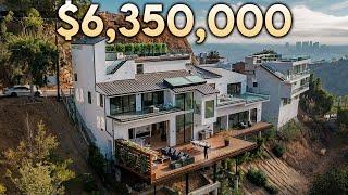 Inside a $6350000 Hollywood Hills Modern Mansion with Incredible Rooftop Views