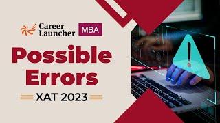 XAT 2023 Possible Errors in Question Paper