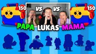 Mama VS Papa VS Lukas MEGA BOX OPENING BATTLE 2x LEGENDÄRER BRAWLER  Brawl Stars deutsch