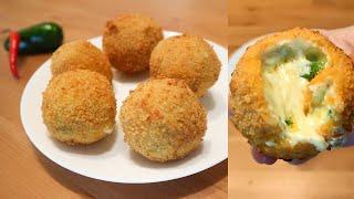 CHEESY JALAPENO BALLS  Cheese Balls Recipe  Spicy Cheese Bites  How To Make Jalapeno Cheese Balls