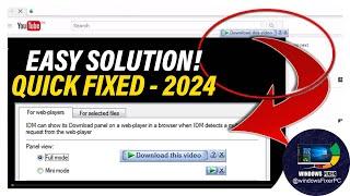 Fix IDM Not Showing on YouTube in Chrome  Quick Solutions