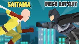 Saitama vs Batman Mech Batsuit  Hero Animation