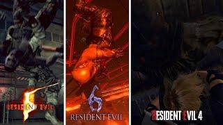 Who Has The Best Suplex In Resident Evil?  Leon Vs Josh Vs Jake