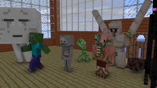 Monster School - TEMPLE RUN Challenge - Minecraft Animation - Short - Test01