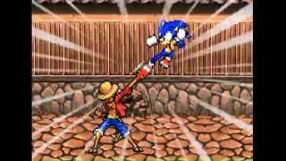 sonic vs luffy