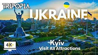 Ukraine Kyiv City Tour 4K All Top Places to Visit in Kyiv Ukraine