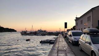 Gorgeous summer sunset in Rovinj Croatia