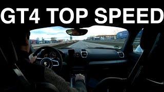 Porsche Cayman 981 GT4 - Top Speed