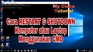 Cara RESTART & SHUTDOWN Komputer Menggunakan CMD