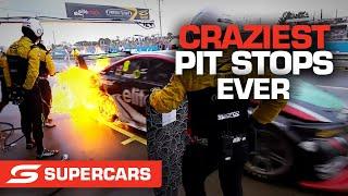 Craziest pit stop moments EVER  Supercars 2021